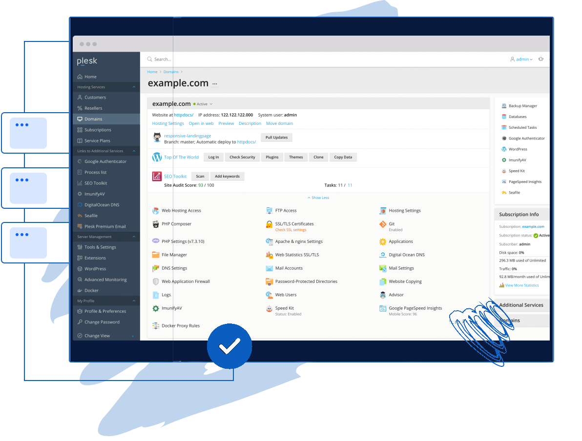 Administrez votre site web facilement avec Plesk, l’un des meilleurs panels au monde